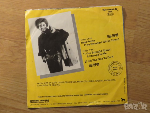 малка грамофонна плоча - Jackie Wilson - Reet Petite  - изд.80те г., снимка 2 - Грамофонни плочи - 24954605