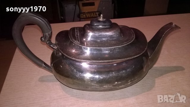 марков сребърен чаиник-29х13х13см-внос англия, снимка 5 - Колекции - 23432591