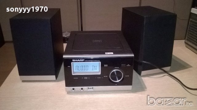 sharp usb/cd/tuner/ampli/aux+колони-внос швеицария, снимка 14 - Ресийвъри, усилватели, смесителни пултове - 18410763