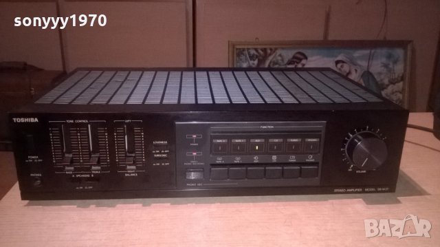 toshiba sb-m37 stereo amplifier-made in japan-внос швеция, снимка 1 - Ресийвъри, усилватели, смесителни пултове - 25392056