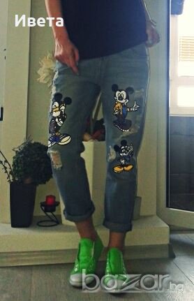 Дънки Мики Маус, снимка 4 - Дънки - 18688220