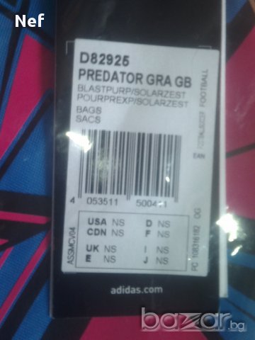  Мешка, раница Адидас/ Adidas Predator Gra Gb, оригинал , снимка 9 - Раници - 11052963