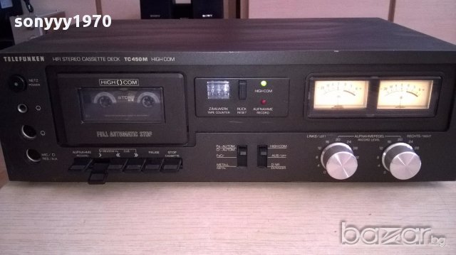 Ретро колекция telefunken tc450m high com-deck-germany-внос швеицария, снимка 13 - Ресийвъри, усилватели, смесителни пултове - 17948425
