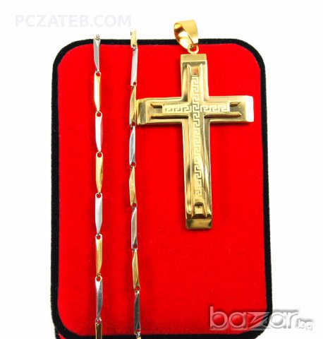 Кръст с ланче тип Версаче 28, снимка 1