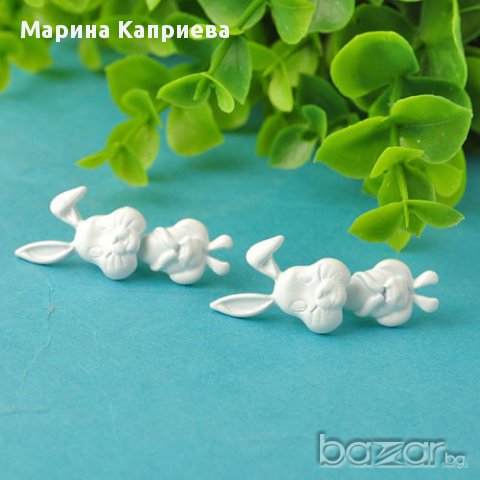 Обеци "Зайче" /С-18/, снимка 3 - Обеци - 13081677