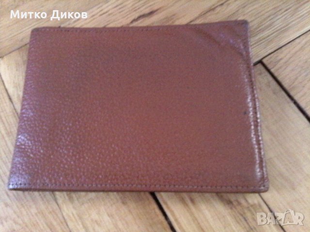 Портфейл естествена кожа -Рилски манастир-80те години 
