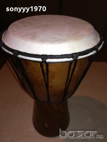 ретро колекция-тарамбука-дърво/кожа-30х17см-внос швеицария, снимка 12 - Ударни инструменти - 20279907