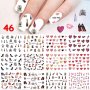12 бр. Водни стикери за маникюр, снимка 2