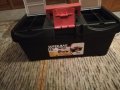 Кутия куфар пластмасов за инструменти с органайсер 16“ нов за риболов за колата за излет, шкаф , снимка 4