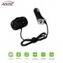Автомобилен комплект Безжичен FM Bluetooth предавател MP3 плейър USB SD хендсфри дисплей ALD62
