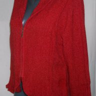 Дизaйнерско сако "Kello" / коприна / червено сако за повод , снимка 1 - Сака - 16742539