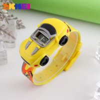 Нов Детски часовник кола количка кабрио Skmei за деца колите жълт, снимка 1 - Детски - 23087790