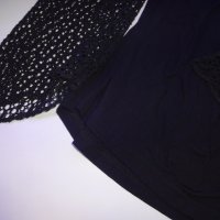 S/M Блуза черна Danza – S/M, снимка 2 - Блузи с дълъг ръкав и пуловери - 24466695