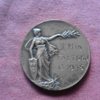 Шведски ВОЕНЕН орден, медал, плакет, знак - 1945 г., снимка 2 - Нумизматика и бонистика - 25920269