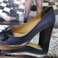 Дамски обувки с широк ток, снимка 1 - Дамски обувки на ток - 17689425