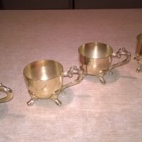 златни чашки 4бр-за кафе/чаи-ретро колекция-внос швеция, снимка 1 - Колекции - 25477997