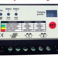 20 A Соларен контролер за два акумулатора 12/24v , снимка 1 - Къмпинг оборудване - 17748856