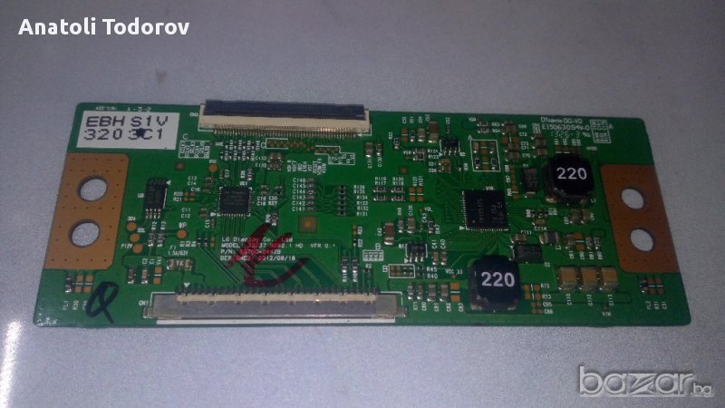 T-CON board TOSHIBA - 6870C-6442B, VES315WNDL-01, 6870C6442B, 32W1333DB, VES315WNDL01, снимка 1