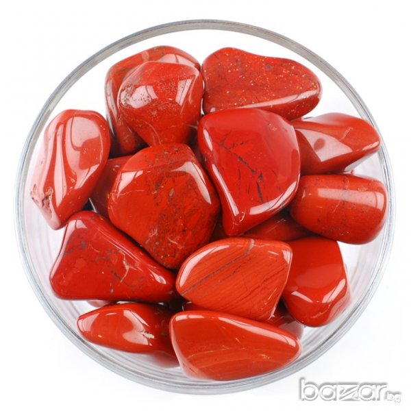 Червен яспис, Полускъпоценен камък червен яспис, Кристали червен яспис, Минерали яспис, снимка 1