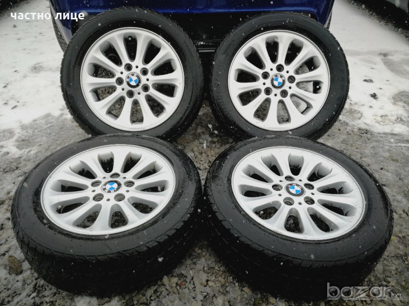 BMW оригинални 16 цола джанти с гуми Bridgestone зимни , снимка 1