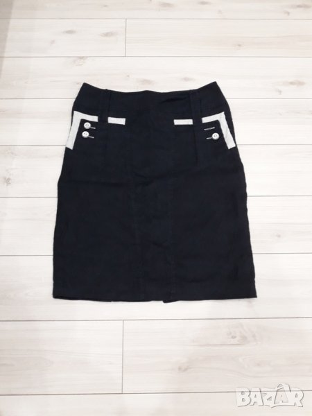 Тъмносиня пола , имитация на дънков плат марка Alkis Exclusive, снимка 1