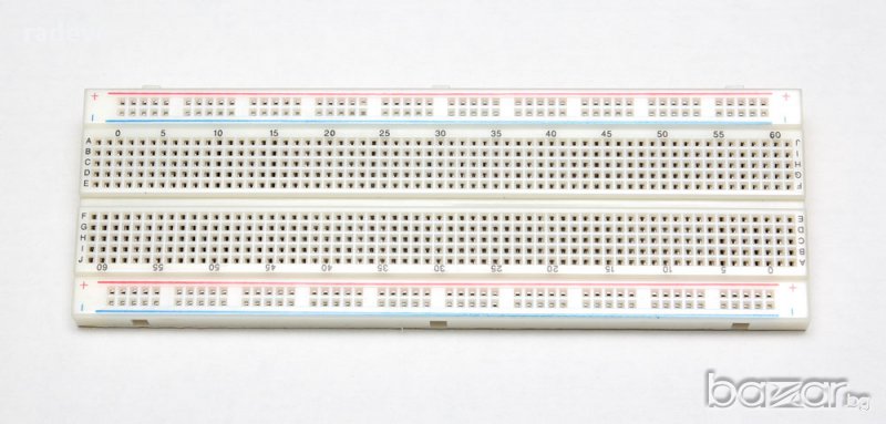 Бредборд платка с 830 гнезда, Ардуино / Arduino, снимка 1