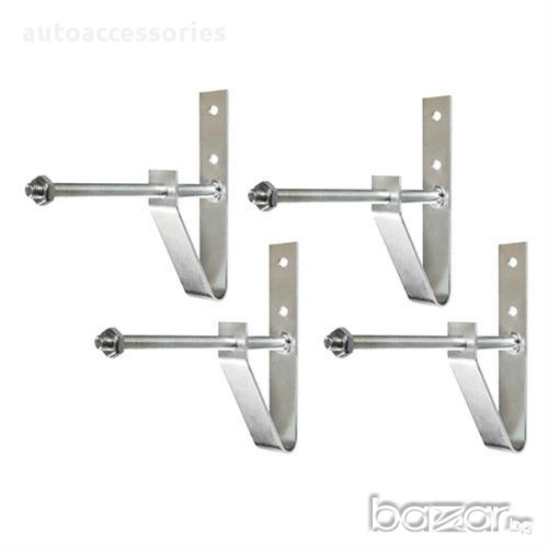 Стойка за гуми за стена к- т от 4 бр., снимка 1