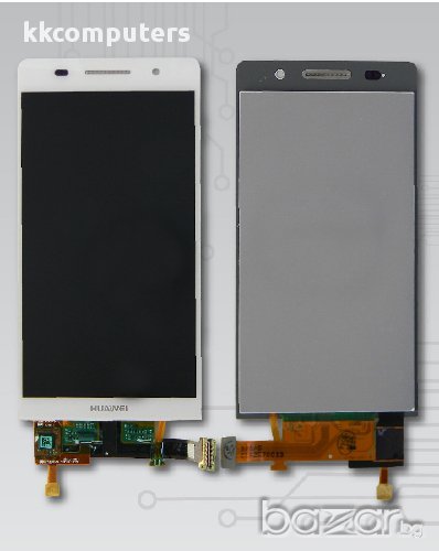 GSM Display Huawei Ascend P6 LCD with touch White, снимка 1