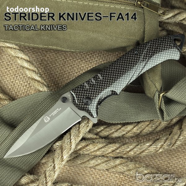Strider Knife FA14 carbon тактически нож, снимка 1