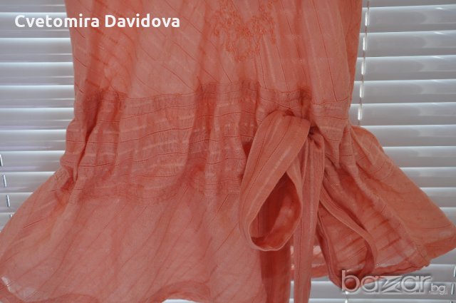 Риза оранжева - дълга, снимка 6 - Ризи - 18379745