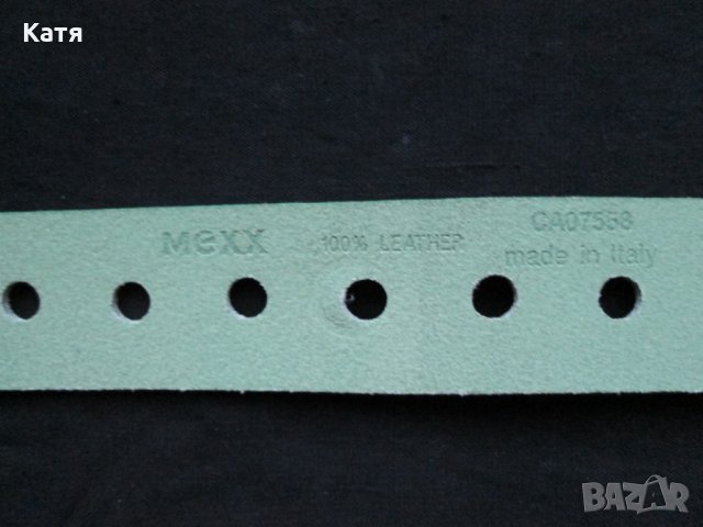 Колан Mexx с дупки зелено кожа, снимка 2 - Колани - 25382279