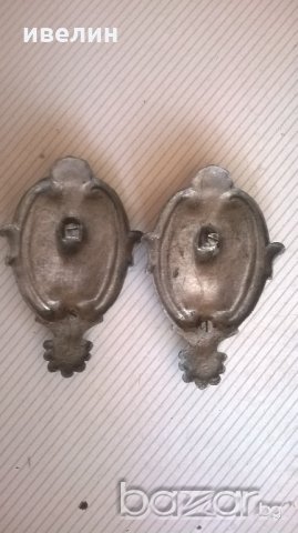 две стари метални апликации-барок, снимка 4 - Антикварни и старинни предмети - 18619937