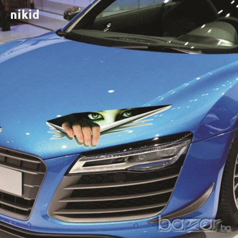 3D стикер лепенка за автомобил кола очи поглед , снимка 1 - Аксесоари и консумативи - 15514873