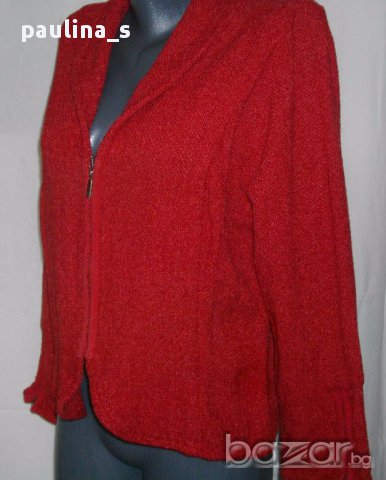 Дизaйнерско сако "Kello" / коприна / червено сако за повод 