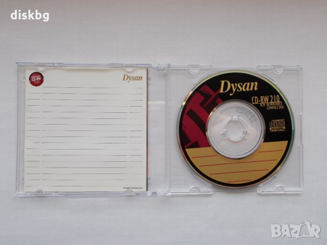 CD-RW DYSAN 8см, 210MB, 4-12x - празни дискове с кутии, снимка 1 - CD дискове - 22550652