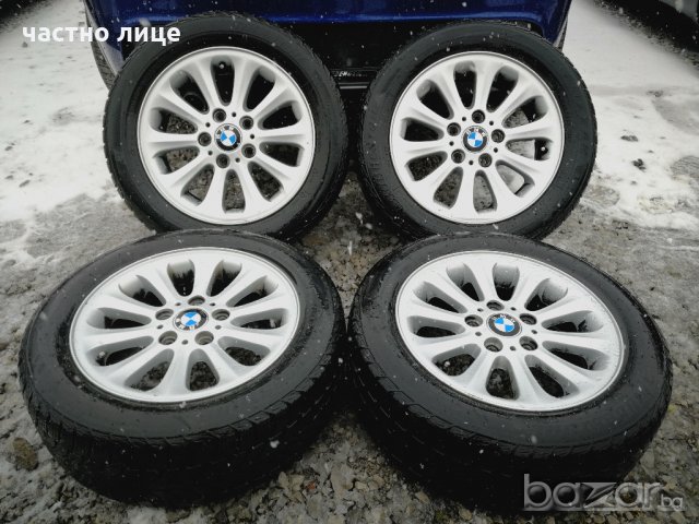 BMW оригинални 16 цола джанти с гуми Bridgestone зимни , снимка 1 - Гуми и джанти - 20953517