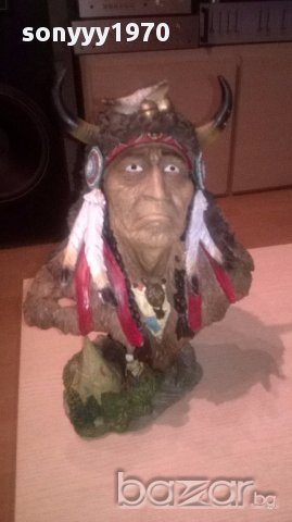 Индиански вожд-40х30см-внос швеицария, снимка 11 - Антикварни и старинни предмети - 17007797