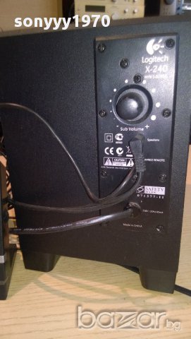 logitech x-240-subwoofer-активен+колони+управление-внос швеицария, снимка 5 - Ресийвъри, усилватели, смесителни пултове - 10372780