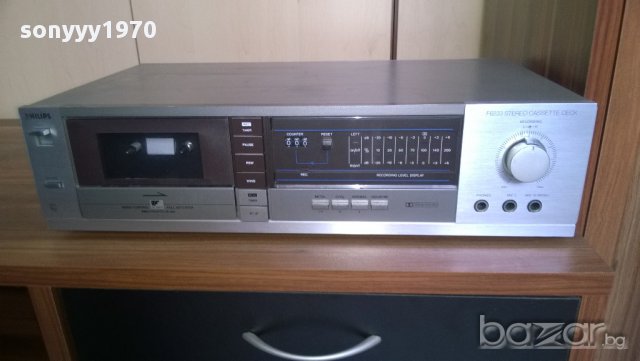 philips f6233/00 stereo cassette deck-made in belgium-внос швеицария, снимка 8 - Плейъри, домашно кино, прожектори - 9009264