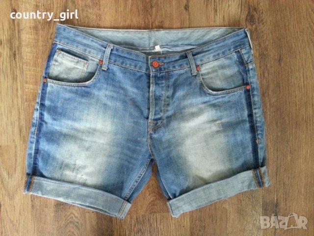 zara men short denim - страхотни мъжки къси панталонки, снимка 3 - Къси панталони - 21998055