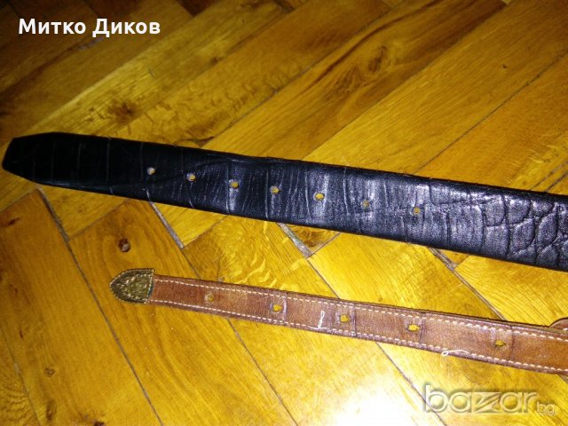 Колани естествена кожа АРТ и кафяв, снимка 4 - Колани - 20292293