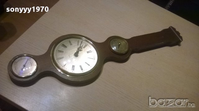 Ретро хидро/барометър/часовник-60/17см-внос швеицария, снимка 13 - Антикварни и старинни предмети - 15452306