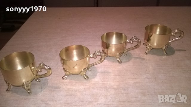 златни чашки 4бр-за кафе/чаи-ретро колекция-внос швеция