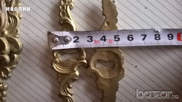 стар бронзов обков за мебели, снимка 4 - Антикварни и старинни предмети - 16322212