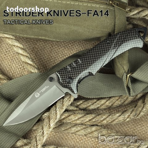Strider Knife FA14 carbon тактически нож, снимка 1 - Ножове - 12563868