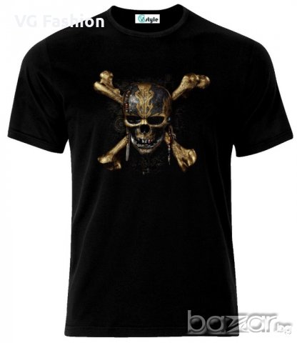 Мъжка тениска Incpired By Pirates Of The Caribbean Skull Tattoo, снимка 1
