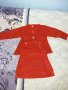 Джинсено сукманче и жилетка към него, размер 3-6 м, снимка 1 - Жилетки и елечета за бебе - 19790673