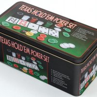 НАМАЛЕНИЕ Покер Сет от 300 части за игра Комплект за покер чипове, снимка 2 - Други спортове - 25403932