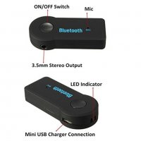 Bluetooth Музикален аудио адаптер за свободни ръце, снимка 3 - Радиокасетофони, транзистори - 20664995