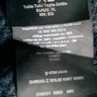 G-Star SHRUG-Z SOLID KNIT WMN оригинална дамска черна жилетка , снимка 10 - Жилетки - 24784688